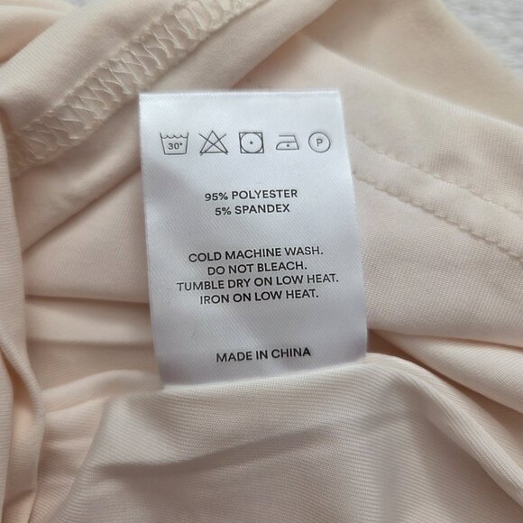 Peppermayo Illusion Maxi Dress Medium NWT Ivory Gold Shell Off Shoulder Bridal - Picture 12 of 15